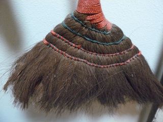 Primitive Cocoanut Palm Fibrous Hearth Broom photo