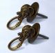Of 2 Pcs Vintage Antique Brass Elephant Cabinet Door Brass Round Knob Drawer Door Knobs & Handles photo 1