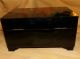 Antique Lg Black Lacquered Musical Jewelry Box With Red Roses Boxes photo 6
