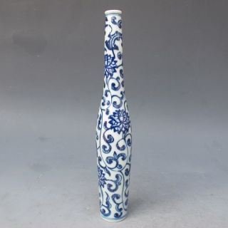 Chinese Blue And White Hand - Painted Vase photo
