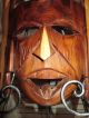 Vtg.  Large African Tribal Wood Craved Double Face (jambo Kenya) Sculptures & Statues photo 1