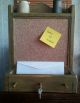 Primitive Country Aged Wood Rustic Message Board Shelf Mail Key Holder Safe Primitives photo 7