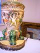 Antique Cherubs Angels Table Lamp - Chalkware Lamp Lamps photo 5