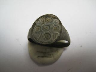 Ancient Roman Billon Silvered Finger Ring photo