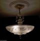 C.  30 ' S Vintage Art Deco Ceiling Lamp Light Chandelier { Georgeous }}} Chandeliers, Fixtures, Sconces photo 9