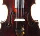 Antique Soffritti Ettore Anno 1902 Labeled 4/4 Old Violin String photo 4