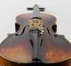 Antique Soffritti Ettore Anno 1902 Labeled 4/4 Old Violin String photo 5