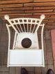 Antique Vintage Chamber Pot White Wooden Chair Vintage Commode Potty Toilet Primitives photo 8