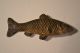 Antique Austrian Bronze Fish Paperweight Cold Painted Marked Geschutzt Metalware photo 2