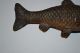 Antique Austrian Bronze Fish Paperweight Cold Painted Marked Geschutzt Metalware photo 6