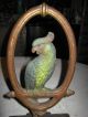 Antique Huge Bradley & Hubbard Parrot Bird Art Statue Cast Iron Doorstop B&h 15 Metalware photo 1