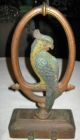 Antique Huge Bradley & Hubbard Parrot Bird Art Statue Cast Iron Doorstop B&h 15 Metalware photo 3