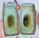 Antique Chinese Carved Archaic Style Green Serpentine & Wood Urn Lamps Other photo 11