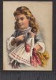 Blind Doll Eye Water Cure Dr.  Thompson ' S Remedy Victorian Advertising Trade Card Optical photo 2
