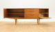 Mid Century 6ft 6 Curved Teak Credenza/media Console By Jentique.  Mcm.  Vintage Post-1950 photo 1