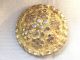 Antique Victorian Brass With Steels Floral Pattern Button Buttons photo 1