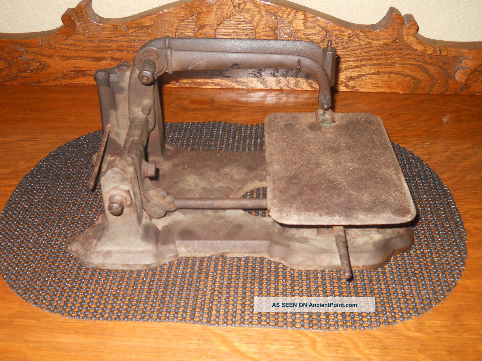 Rare Antique 1800 ' S Cast Iron Unique Sewing Machine Body/part Sewing Machines photo