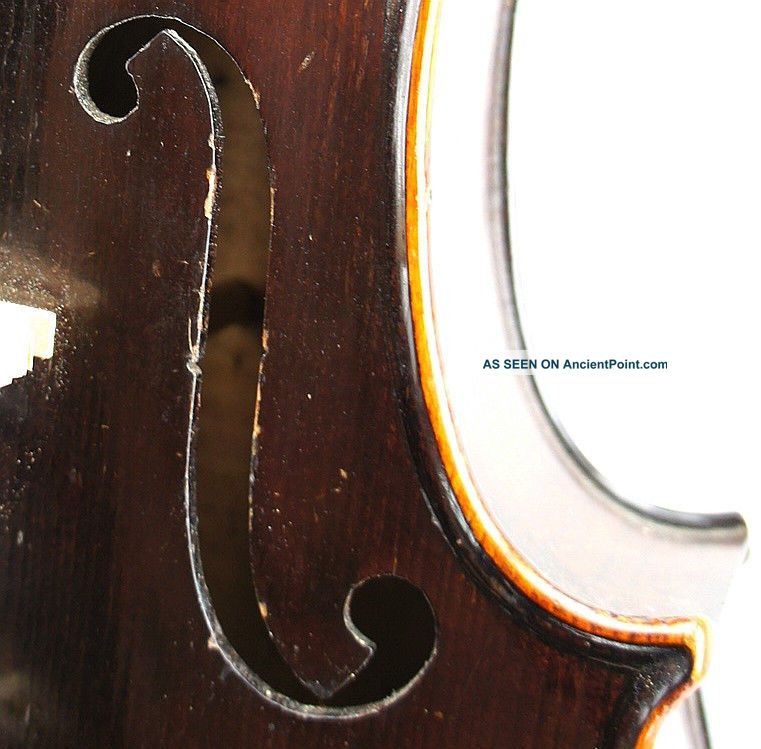Excellent Antique American Violin By William Conant,  Brattleboro,  Vt C.  1870 String photo