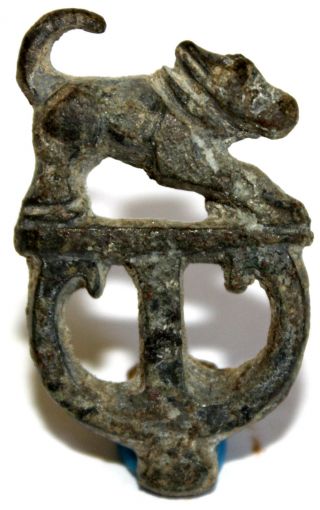 Rare British Found Roman Period Zoomorphic Bronze Fibula,  Brooch Circa 100 - 200 Ad photo