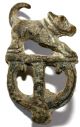 Rare British Found Roman Period Zoomorphic Bronze Fibula,  Brooch Circa 100 - 200 Ad Roman photo 7