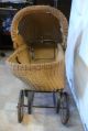 Vntg Baby Doll Brown Wicker Buggy Stroller W/metal Iron Frame Free Troll Baby Baby Carriages & Buggies photo 3