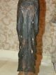 Antique 19c.  Worm Wood Polycrome Santos Hand Carved & Painted 18 In Tall Jesus Holy Land photo 10