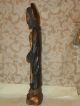 Antique 19c.  Worm Wood Polycrome Santos Hand Carved & Painted 18 In Tall Jesus Holy Land photo 5