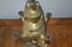 Antique Ottoman Oil Lamp Brass Aladin Turkish Islam 18 Th Metalware photo 5