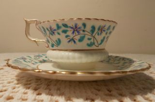 Vintage Antique Demitasse Cup And Saucer Embossed Crown Mark Numbered Vguc photo