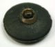 Antique Black Glass Button Soldier W/ Fancy Helmet 5/8 