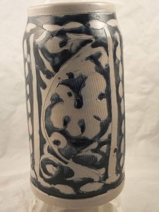 An 18th Century German Westerwald Stone - Ware Tankard With Incised Decoration photo