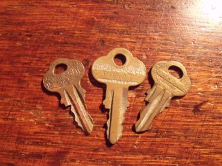 Vintage Chicago Lock Keys photo