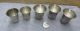 1899 Antique Set Of 5 Imperial Russian 84 Silver Vodka Cups Goblet Cordial Kiev Russia photo 1