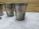 1899 Antique Set Of 5 Imperial Russian 84 Silver Vodka Cups Goblet Cordial Kiev Russia photo 3