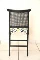 Vintage Leg O Matic Folding Chair Black Art Deco Chair With Latice Post-1950 photo 5