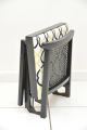 Vintage Leg O Matic Folding Chair Black Art Deco Chair With Latice Post-1950 photo 7