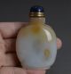 Chinese Elder&lad Hand Carved Natural Shadow Agate Floater Snuff Bottle - Jr11076 Snuff Bottles photo 10