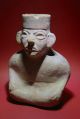 Pre Columbian Warrior Prisoner Figure Vessel Wtl Test Doc Ceramic Pottery Beaker Figurines photo 1