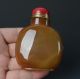 Chinese Elder&pine Tree Hand Carved Natural Agate Floater Snuff Bottle - Jr10707 Snuff Bottles photo 9
