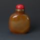 Chinese Elder&pine Tree Hand Carved Natural Agate Floater Snuff Bottle - Jr10707 Snuff Bottles photo 3