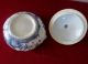 Antique Chinese Export Porcelain Blue & White Tureen 19th C With Angles,  Moon, Bowls photo 9