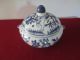 Antique Chinese Export Porcelain Blue & White Tureen 19th C With Angles,  Moon, Bowls photo 4