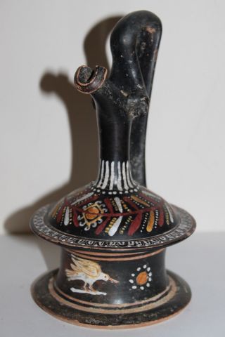 Quality Ancient Greek Gnathian Pottery Epichysis 4th Century Bc Wine Jug photo
