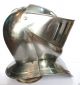 Medieval Closed Armor Helmet Opening From Front Made Of Steel Greek photo 1