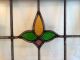 Antique Leaded Stained Glass Window 16 - 1/2 