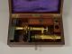 A Fine 19th C.  Mahogany Cased Microscope & Accessories,  By E.  Hart & A.  Praz. Other photo 2