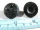 Mixed Of Large Antique Victorian Jet Black Glass Mourning Buttons Lacy Bird Buttons photo 9
