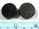 Mixed Of Large Antique Victorian Jet Black Glass Mourning Buttons Lacy Bird Buttons photo 3