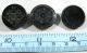 Mixed Of Large Antique Victorian Jet Black Glass Mourning Buttons Lacy Bird Buttons photo 7