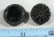 Mixed Of 10 Large Antique Victorian Jet Black Glass Mourning Buttons Lacy Buttons photo 2